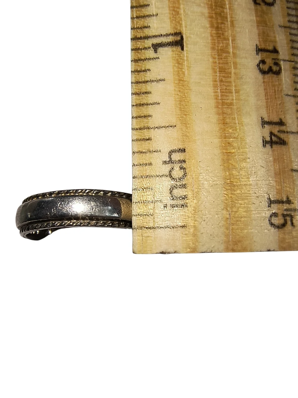 Sterling Silver Braided Edge Wedding Or Stackable Band Ring